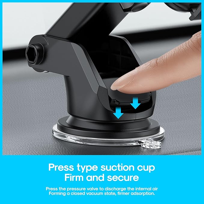 2025 Premium Universal Car Phone Mount 3-in-1 Upgraded Edition Compatible with Dashboard/Windshield/Vent/Truck Mounts Fits iPhone 17/16/15 Pro Max/14 and Samsung/Android Devices