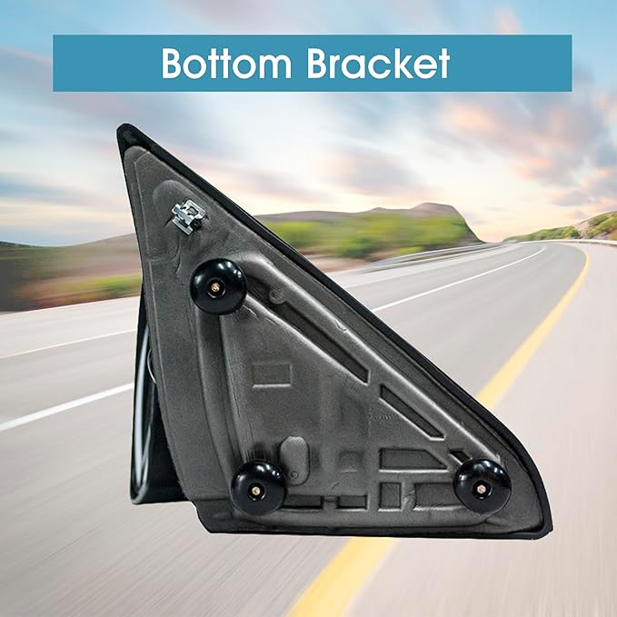 BOOLEE Towing Mirrors Manual Adjusted Compatible with 2009-2018 Dodge Ram 1500 2500 3500 Pickup Truck Manual Flip Up Tow Mirrors LH RH