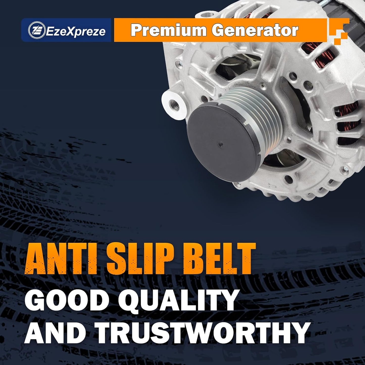 EzeXpreze Alternator for BMW 128i 2008-2013, 328i 2007-2013, 328i xDrive 2007-2008, 328xi 2008-2010, 528i 2009-2010, 528i xDrive 2008, 528xi 2007-2010 X3 X5, 3.0L L6, OE #12317555926 12317551256