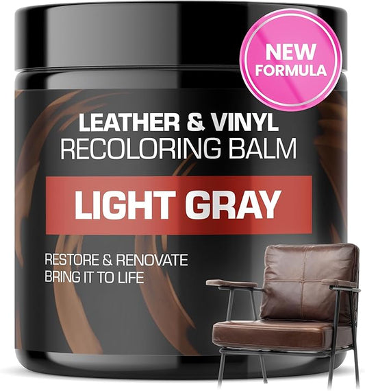 FORTIVO Leather Recoloring Balm, Color Restorer, Scratch Remover, Couch Paint and Repair, Leather Balm for Couches