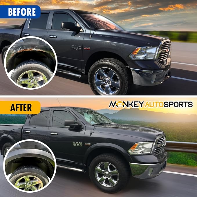 Dodge Ram 1500 Factory/OE Design Fender Flares. 2009-2018 Models. Set of 4