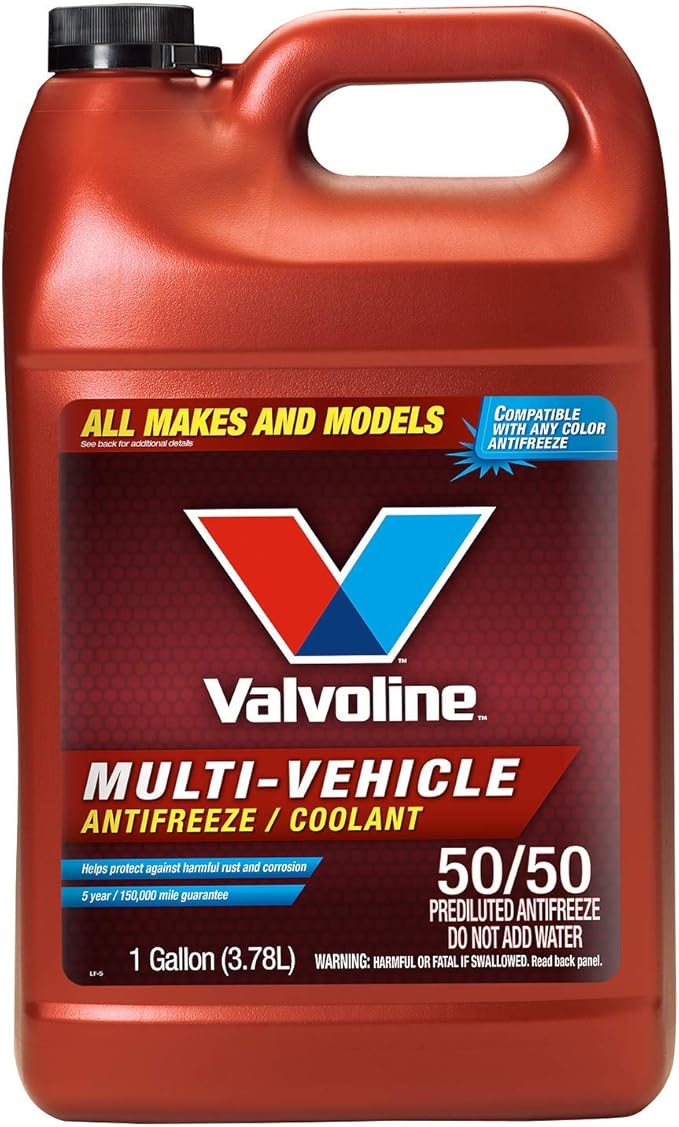 Valvoline Multi-Vehicle 50/50 Prediluted Ready-to-Use Antifreeze/Coolant 1 GA, Case of 6