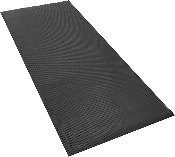 BDK M330 Heavy-Duty Truck Utility Bed Mat – Extra-Thick 4' x 8' Rubber Cargo Liner, Durable All-Weather Protection, Trim-To-Fit Design, Black