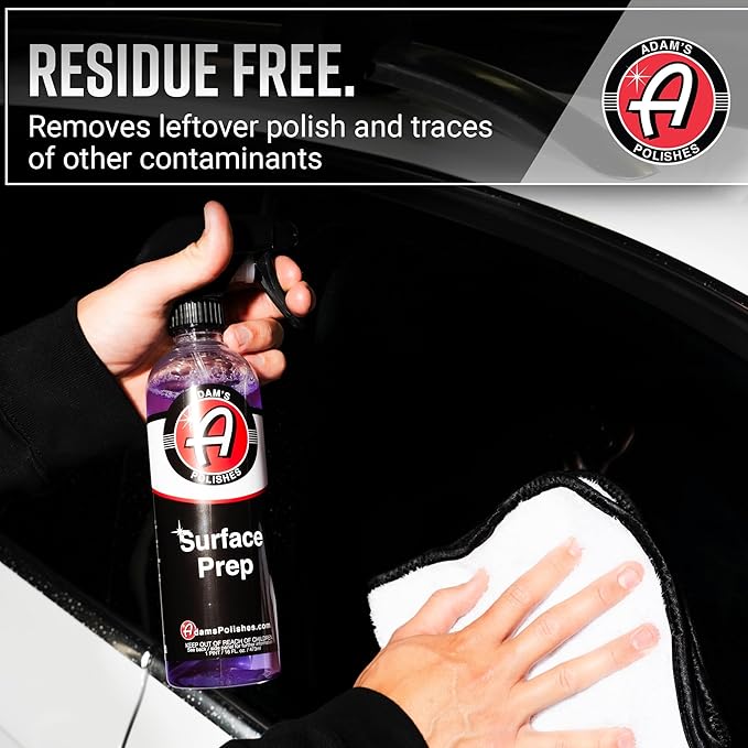 Adam's Polishes Surface Prep (4oz) - A Surface Cleanser Spray for Auto Paint Prep to Apply Any Ceramic Coating, Car Wax, or Spray Sealant | Use After Clay Bar, Car Wash & Orbital Polisher Treatment