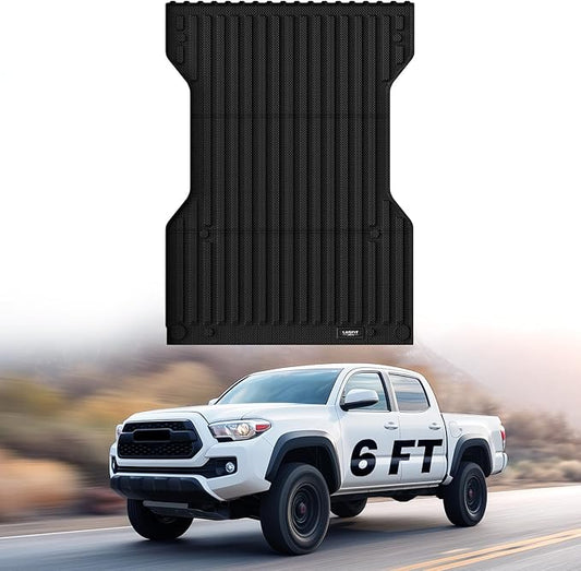 LASFIT Bed Mat for Toyota 2005-2023 Tacoma (6FT,73.5''Bed) Truck Bed 6 ft, All Weather TPE Car Bed Liner for Toyota Tacoma 2023 2022 2021-2005 Accessories Truck Mat Bed Liner (Not Fit Drop-in Liners)