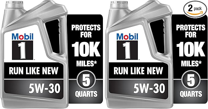 Mobil 1 Full Synthetic Motor Oil 5W-30 | Advanced Formula | 5 Quart | Pack of 2