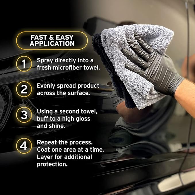 Ethos Ceramic Speed Wax - Hydrophobic Car Coating Spray - Top Coat Polish with Reactive SiO2 Copolymers for Ultimate Paint Protection