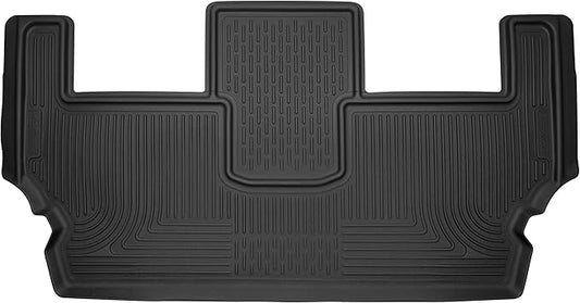 Husky Liners X-act Contour Floor Mats | Fits 2017-2025 Chrysler Pacifica; 2020-2025 Chrysler Voyager | 3rd Row, 1-pc Black - 52701