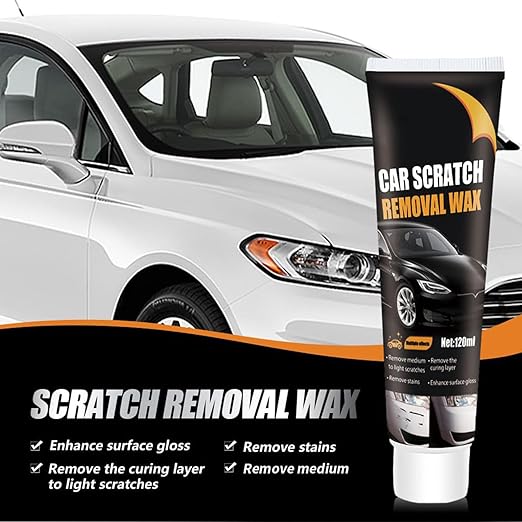 Car Scratch Remover for Vehicles, Deep Scratch Repair Paste with Polishing Wax, Paint Scratch Repair Kit with Wipe & Sponge for Car Paint Restoration