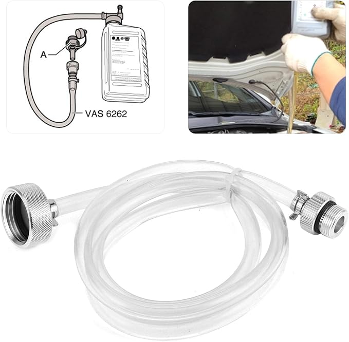 Gearbox Transmission Fluid Kit, Oil Filling Hose and Oil Change Adaptor Kit Easy Installation VAS 6262A Fit for DSG Gearbox