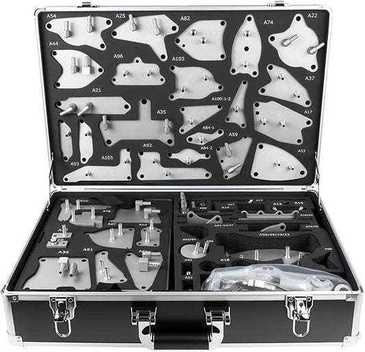 140PCS Transmission Fluid Fill Adapter Kit, Automatic Transmission Oil Filling Adapter Connector Kit,ATF Filler Adapter Set Compatible with Nissan, VW, Audi, CVT, BMW, Benz