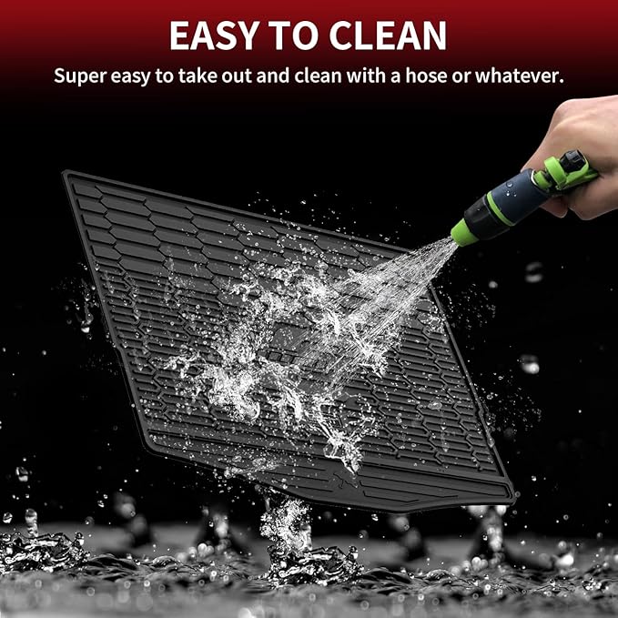 LASFIT Trunk Mat for Ford Mustang Mach-E 2021-2025(Trunk Base Upper Position) TPE All Weather Custom Fit Cargo Liner