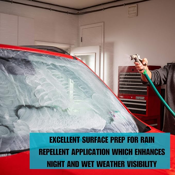 Invisible Glass 91411-6PK Glass Stripper – Hard Water Spot Remover – Strips Coatings, Waxes, Oils & Road Film – Preps Windshields for Rain Repellent & Ceramic Coating – 4 Fl Oz (Pack of 6)