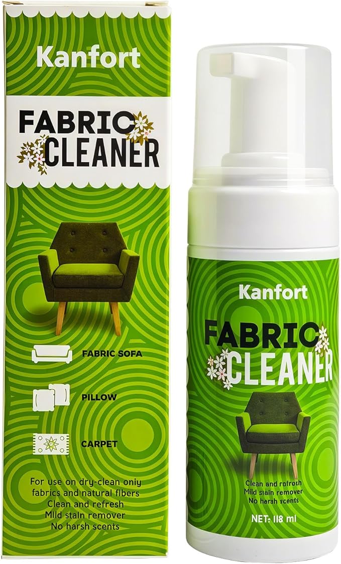 Upholstery Dry Cleaning Foam – No-Rinse Fabric Cleaner for Sofas, Couches & Car Seats, Quickly Lifts Stains & Dirt, Safe for Households with Kids & Pets, Easy-to-Use for Fresh & Spotless Furniture