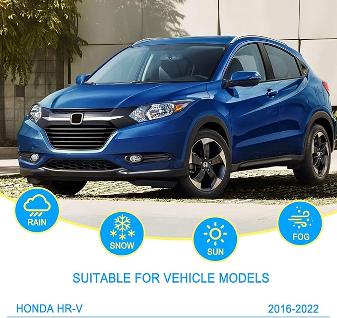 CJPPPZIW® Windshield Wipers-26 Inch+18 Inch+10 Inch Replacement for 2016 2017 2018 2019 2020 2021 2022 Honda HR-V HRV Wiper Blades for My Car,Quality Front and Rear Wiper Blades(Pack of 3)