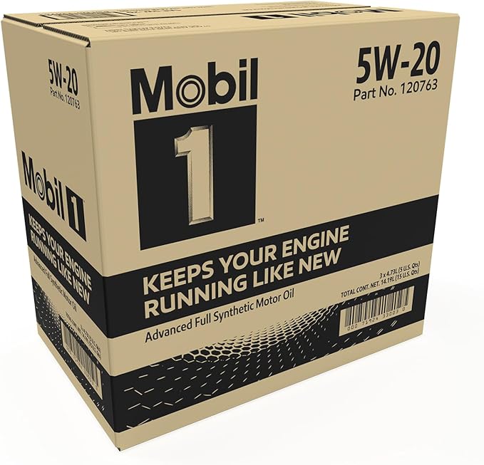 Mobil 1 Advanced Full Synthetic Motor Oil 5W-20, 5 Quart