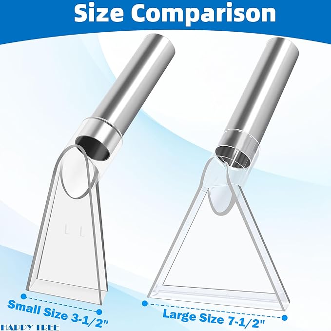 Happy Tree Universal Fit All Brands' Shop Vacs with 2-1/2"&1-7/8"&1-1/4" Adapter Clear Extractor Accessory for Upholstery & Carpet Cleaning & Car Detailing, Shop Vac Extractor Attachment Hose Kit