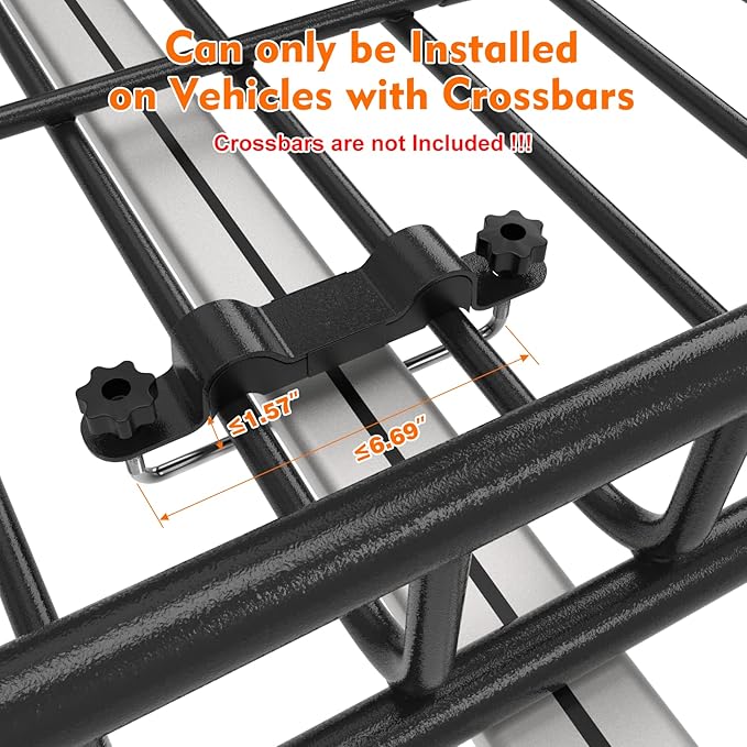 FIVKLEMNZ Car Rooftop Cargo Carrier Roof Bag Waterproof for All Top of Vehicle with/Without Rack Includes Topper Anti-Slip Mat + Reinforced Straps + 6 Door Hooks + Luggage Lock