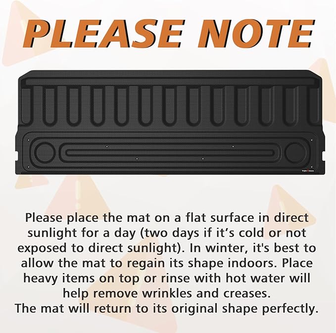 TripleAliners Tailgate Mat Compatible with 2009-2018 Dodge Ram 1500 & 2009-2026 Ram 2500/3500 & 2019-2024 Ram 1500 Classic Standard Tailgate Accessories Liner All Weather Protector TPE Custom Fit