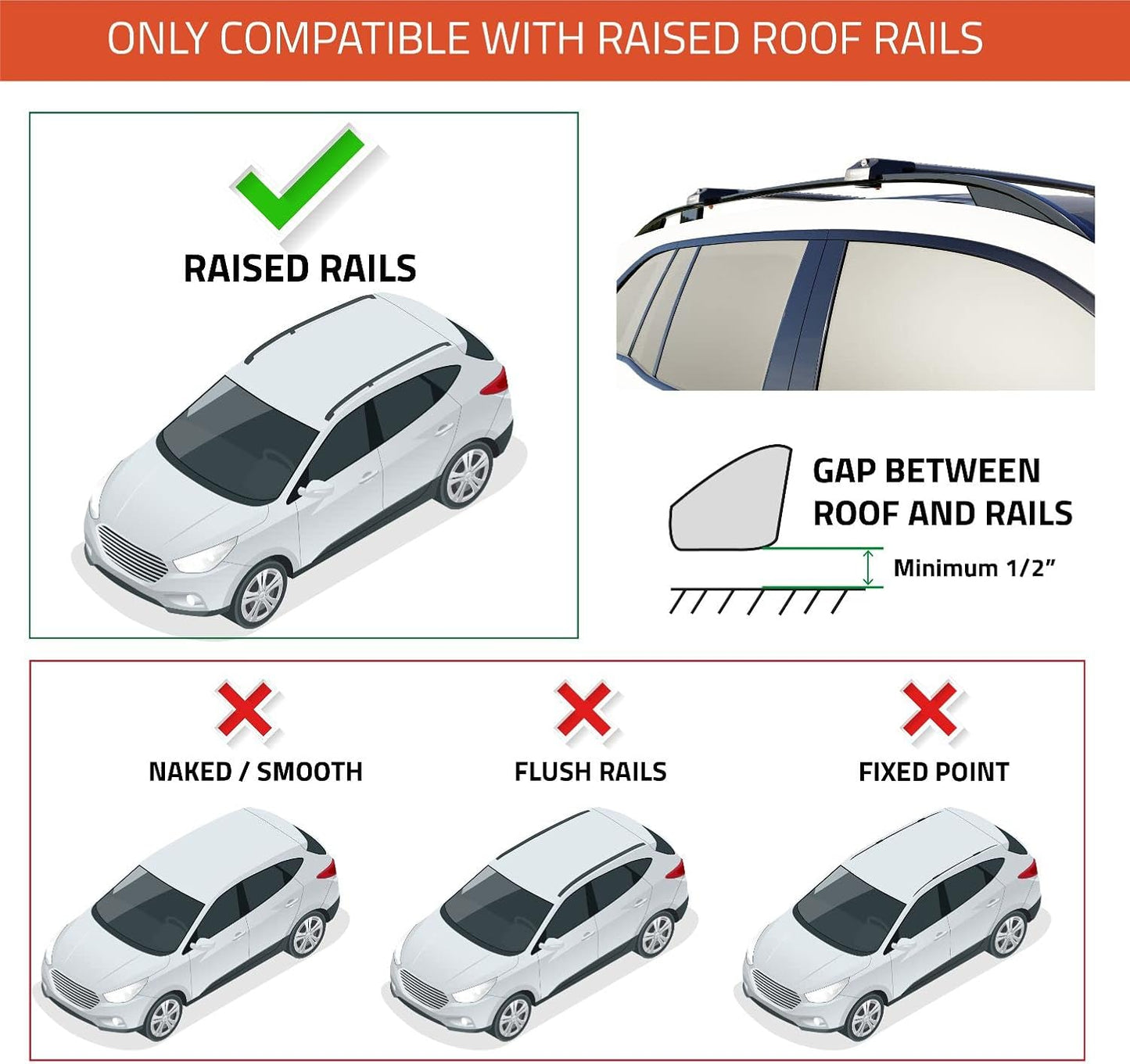 for Subaru Outback Wilderness 2021-2022-2023 Roof Rack Cross Bars Lockable Fit Raised Side Rails Roof Rails,Cross Bar,Rail Carrier (Gray)