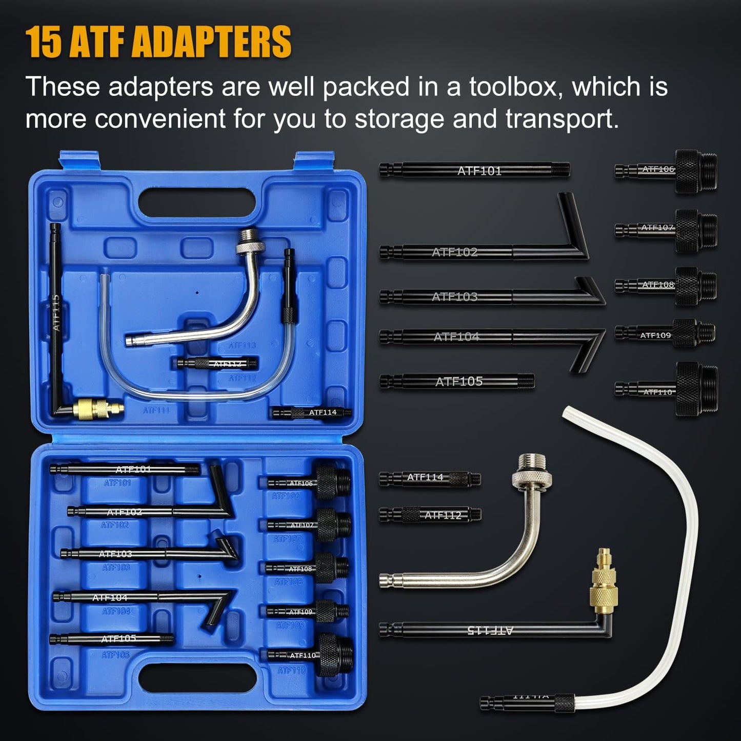 Transmission Fluid Transfer Pump Kit, 10L Pneumatic Fluid Extractor and Dispenser Tool with Adapter for ATF Fill, Gear Oil Refill, Differential Oil, Garage and Shop Fluid Evacuator and Filler