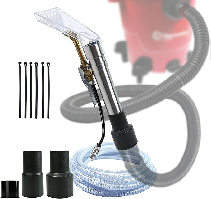 Universal Compatible With Any Brand Shop Vac Extractor Attachment Kit with 2-1/2" & 1-7/8" & 1-1/4" Adapter Auto Detailing Vacuum Head Extraction Accessories for Upholstery & Carpet Cleaning