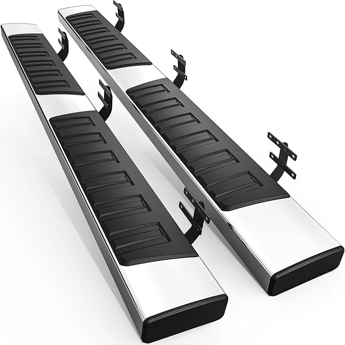 AUTOSAVER88 Running Boards Compatible with 2019-2025 Dodge Ram 1500 Quad Cab/Extended Cab New Body Style (NOT Fit 1500 Classic), 6 inches Side Step Chrome Nerf Bars