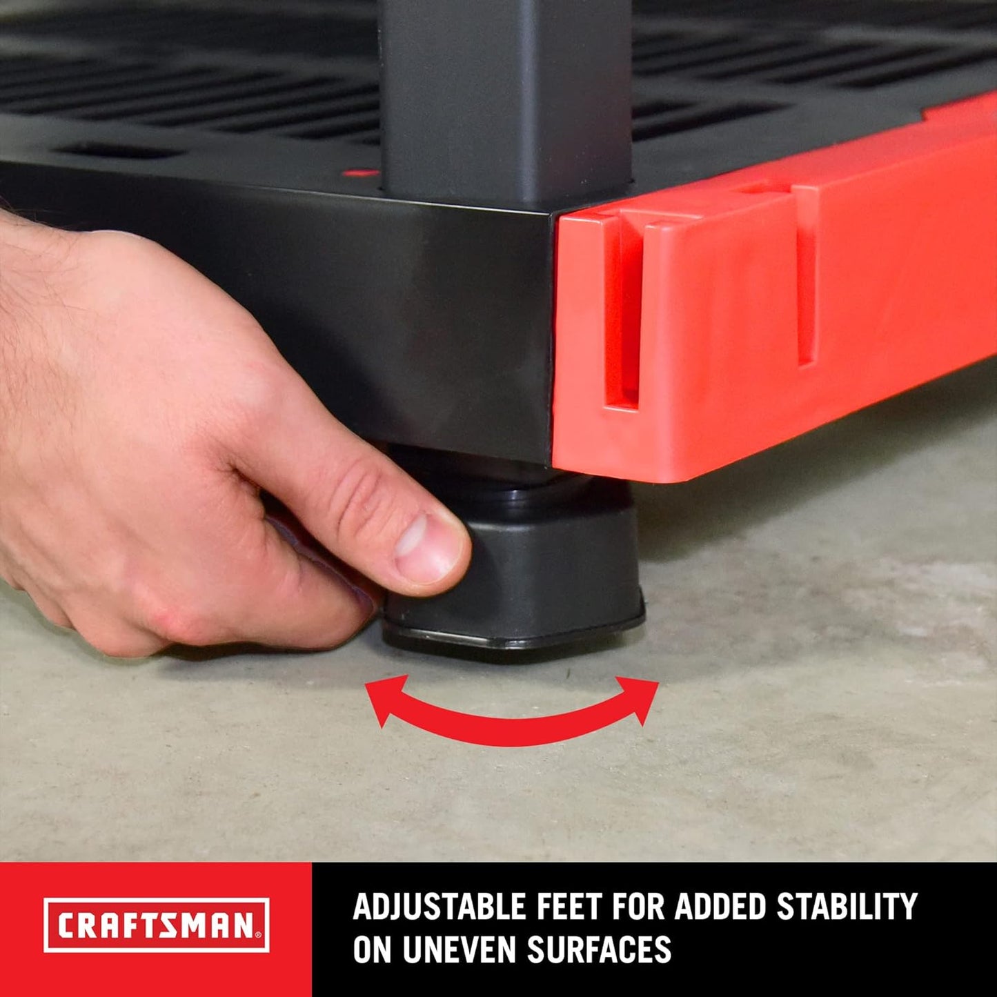 CX Craftsman, 4-Tier Highly Durable Storage Rack, 200lbs/shelf, (55”H x 40”W x 24”D), Interlocking Shelving Unit and Weather-Resistant Design, American Made Garage Shelf