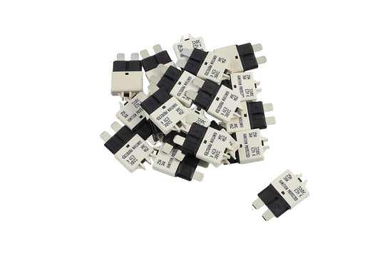 GLOSO Circuit Breakers E39 Manual (T3) Reset Low Profile ATC/ATO (25A - 25 Pack)