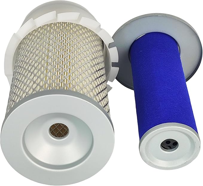 Maintenance Filter Kit Compatible with John Deere 955 Engine 3TN84 Compact Utility Tractor M806419 M801209 T111383 AM108184 AM108185 Dual Stage Air Cleaner (Oil Fuel Air Filter Kit)