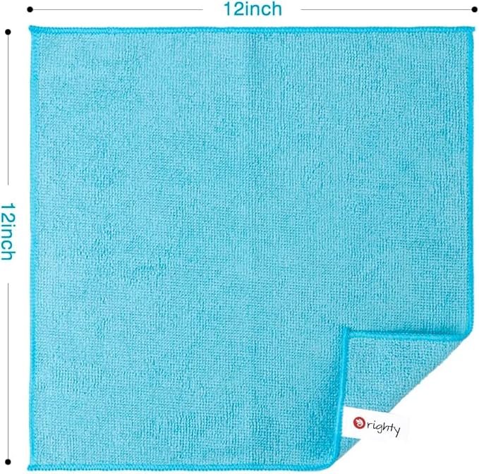 Orighty Microfiber Cleaning Cloth Pack of 60, Microfiber Towels for Cars, Highly Absorbent Car Cleaning Supplies, Lint Free Cloths Clean Rags for Car Care, House, Kitchen, 12x12 inch