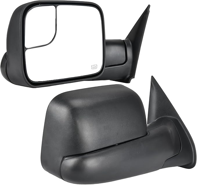 DWVO Side Towing Mirrors Compatible with 2005 2006 2007 2008 2009 2010 2011 2012 2013 2014 2015 Tacoma, Door Mirror with Power Adjustable Heated, Manual Folding Fliping Towing Mirrors
