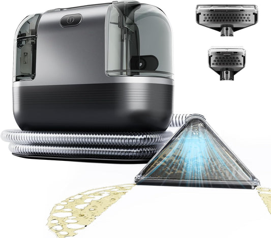 18Kpa Carpet Cleaner Machine, 500W Portable Carpet Spot and Upholstery Cleaner Machine with Handle for Pet Stains, Sofa, Car Seat, Furniture