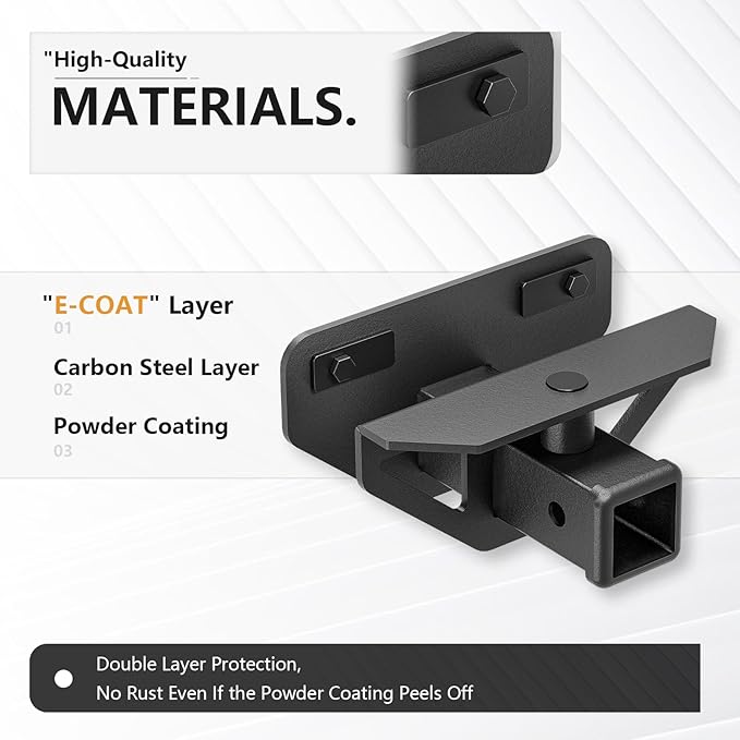 Tow Hitch 2 Inch, for Ram Hitch Trailer Kit, Class 3 III Rear Bumper Towing Receiver Compatible with 2003-2018 Dodge Ram 1500 & 19-24 Ram 1500 Classic & 03-13 Ram 2500 3500 Tow Combo with Cover