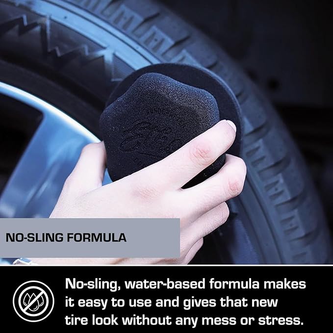 Ethos Graphene Shine - Trim & Tire Shine Spray, High Sheen, Non Greasy, Sling Free Finish! Conditions and Protects Rubber with UV Protection (16 Oz)