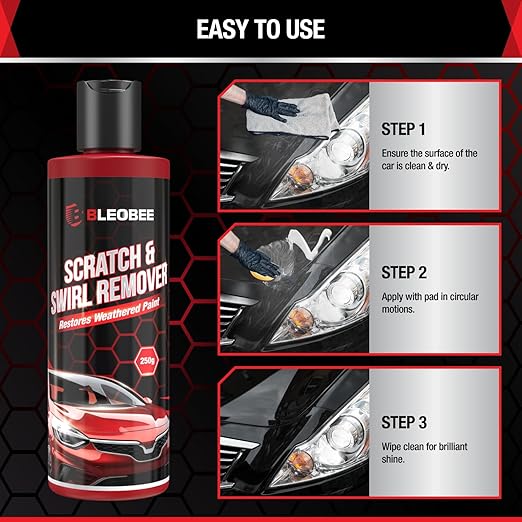 Car Scratch Remover - Ultimate Scratch and Swirl Remover Wax for Vehicles, Polish Paint Repair, Buffers Polishers Kit, Scratches Rubbing, Automotive Shine Scratcher