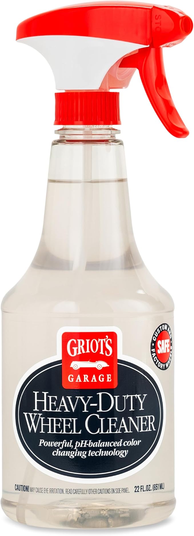 Griot's Garage Heavy-Duty Wheel Cleaner for All Wheel Finishes, Breaks Down and Removes Stubborn Brake Dust and Grime, PH Balanced, Non-Acidic, 10973, 22oz