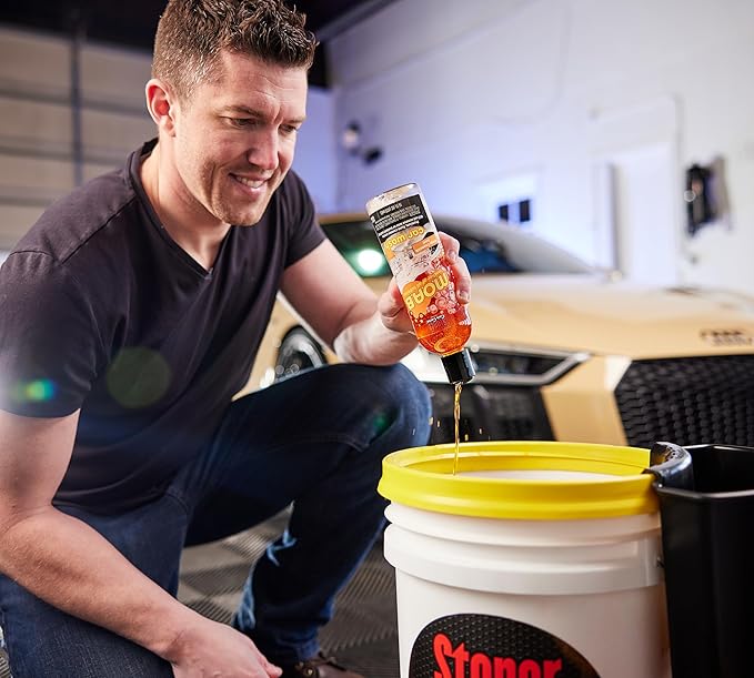 Stoner Car Care 91605-6PK 16-Ounce Mother Of All Bubbles M.O.A.B. High Foaming Car Wash For Foam Cannons, Foam Guns, or Bucket Washes, Safe on Car Wax and Sealant Coatings, Creamsicle Scent, Pack of 6