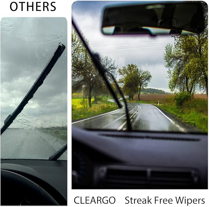 Windshield Wiper Blades for 2024 2025 Toyota Tacoma - Front Set (24"+20") Premium All-Season Beam Wipers