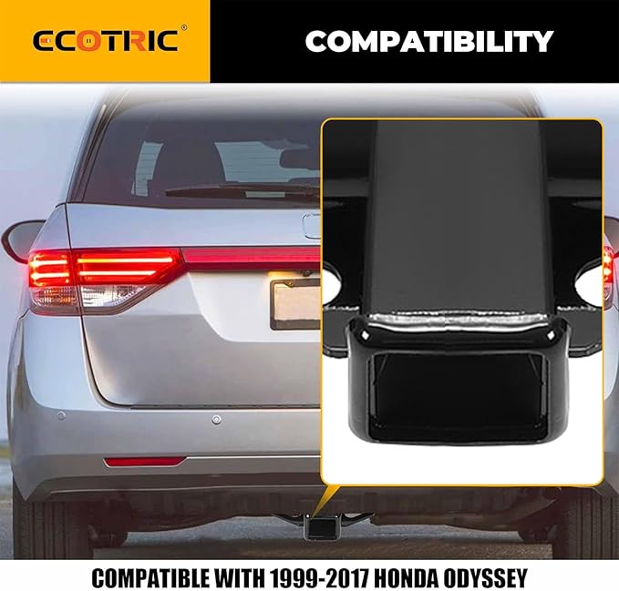 ECOTRIC Class 3 Trailer Hitch 2" Towing Hitch Receiver Compatible with 1999-2017 Honda Odyssey