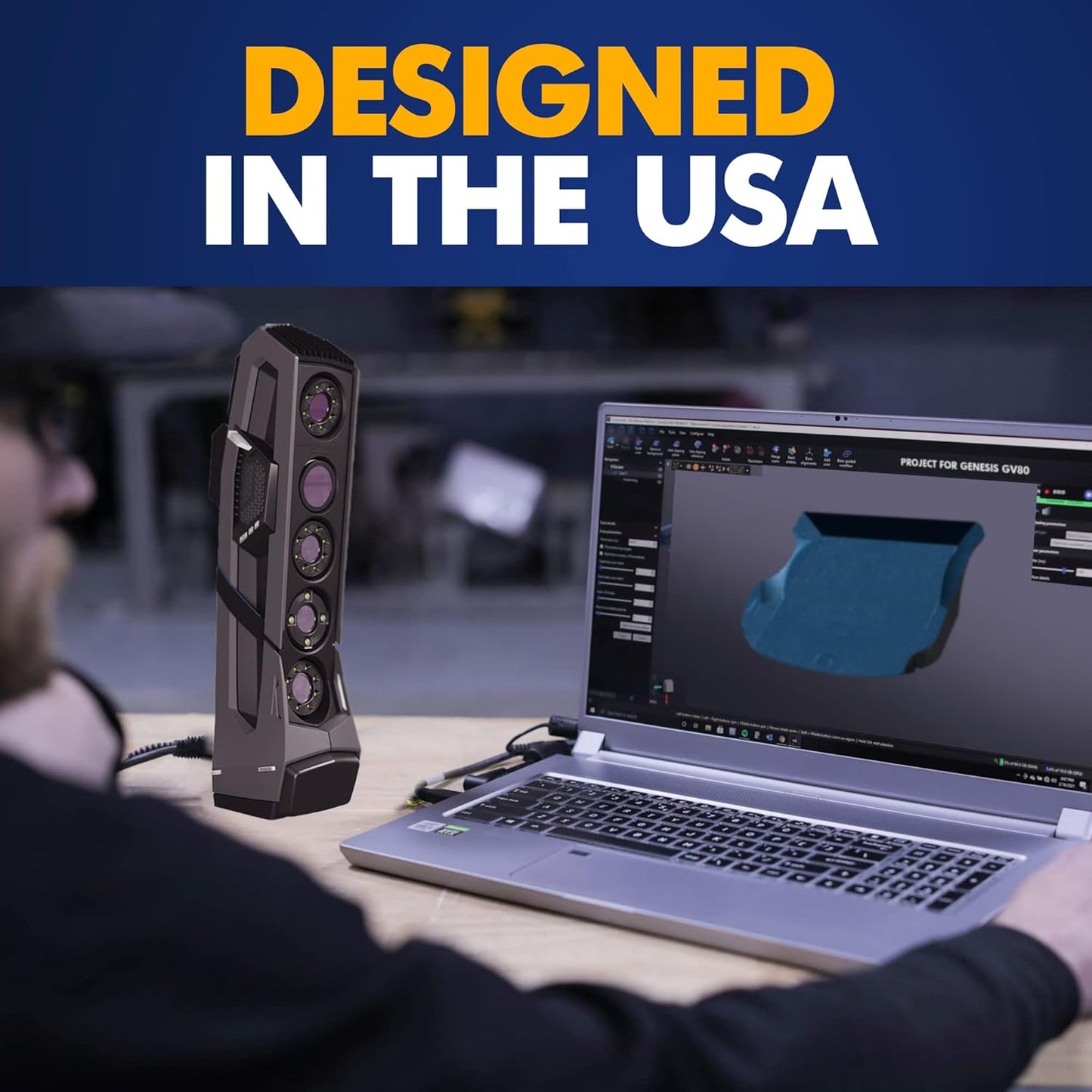 Premium Cargo Liner for Genesis GV80 2021-2025 - 100% Protection - Custom Fit Car Trunk Mat - Easy-to-Wash & All-Season Black Cargo Mat - 3D Shaped Laser Measured Trunk Liners for Genesis GV80 JX1