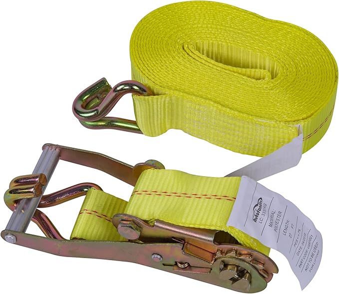4 Pack Ratchet Strap Heavy Duty -2" x 27' Ratchet Tie Down Straps,Cargo Straps for Moving Appliances, Lawn Equipment, Motorcycle in a Truck