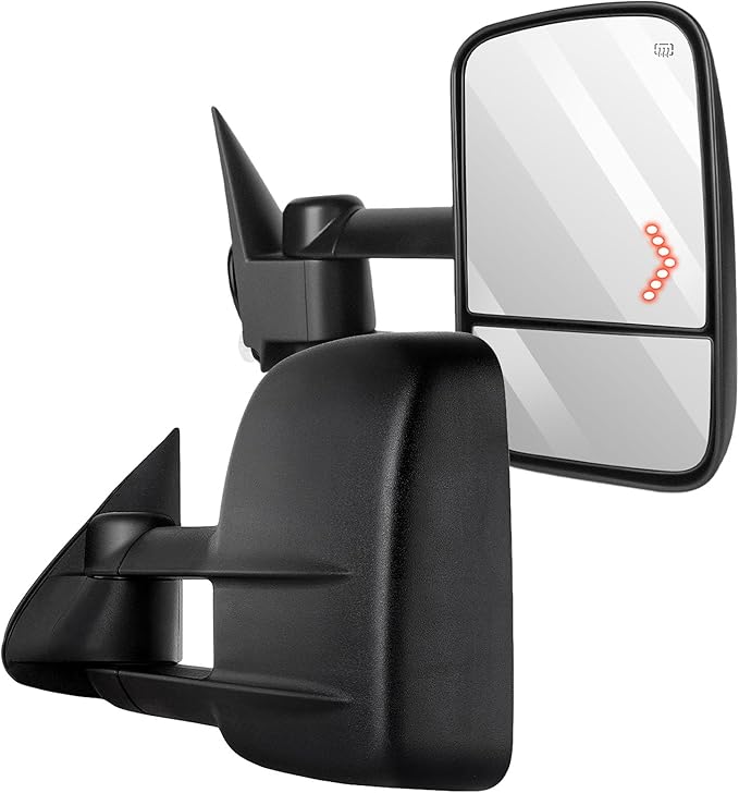 ECCPP Towing Mirror Fit 2005-2007 Silverado Sierra 1500 HD 2003-2006 Silverado Sierra 1500 2500 3500 Suburban 1500 Suburban 2500 Tahoe Yukon XL