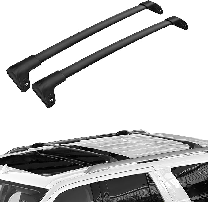 220lbs Roof Rack Crossbars Fit for 2018-2025 Expedition/Max,2018-2024 Navigator, Lockable Aluminum Heavy Duty Cross Bars Rooftop Luggage Kayaks Bicycles Snowboard Canoe Carrier Cargo Bag