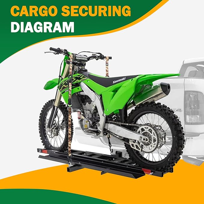 Motorcycle Tie Down Strap (4PK) - 2,100lb Break Strength Ratchet Tie Down Straps Set with 2 Bungee Cord, Soft Loop Ratchet Straps for Moving Appliances, Lawn Equipment, Cargo Straps for Trucks, Camo