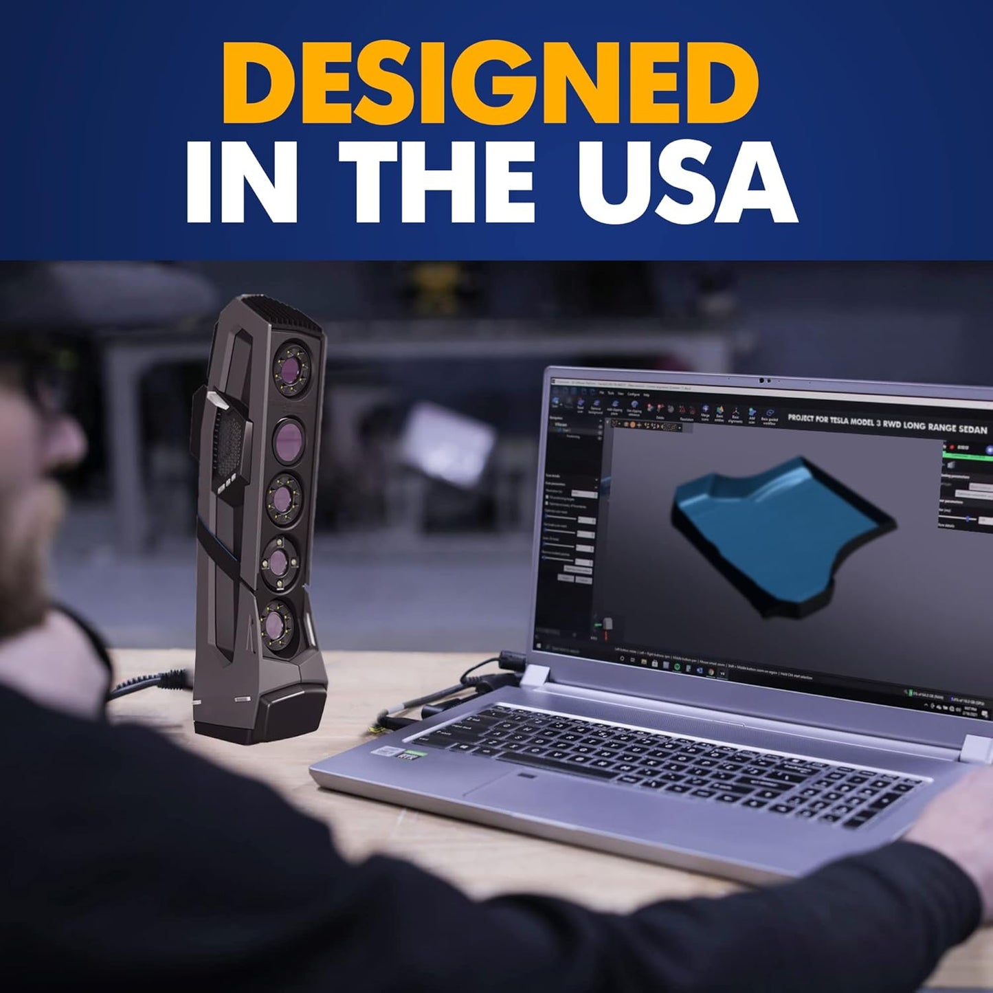 Premium Cargo Liner for Teslа Model 3 AWD Long Range RWD 2017-2019 - 100% Protection - Custom Fit Car Trunk Mat - Easy-to-Wash & All-Season Black Cargo Mat - 3D Shaped Laser Measured Trunk Liners