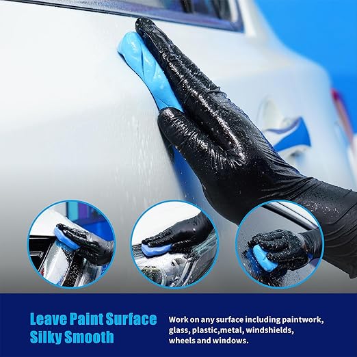 Complete Clay Bar and Luber Kit for Auto Detailing - 4 Pack (4x100g) Clay Bars for Car Detailing + 16.9 fl. oz Lubricant Spray + 4 Pack Microfiber Cleansing Towel