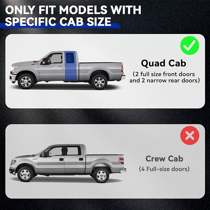 6.5" Running Boards Compatible with Dodge Ram 1500 2019-2025 Quad Cab (Only Fit New Body Style),Side Steps for Truck,Aluminum Alloy Nerf Bars