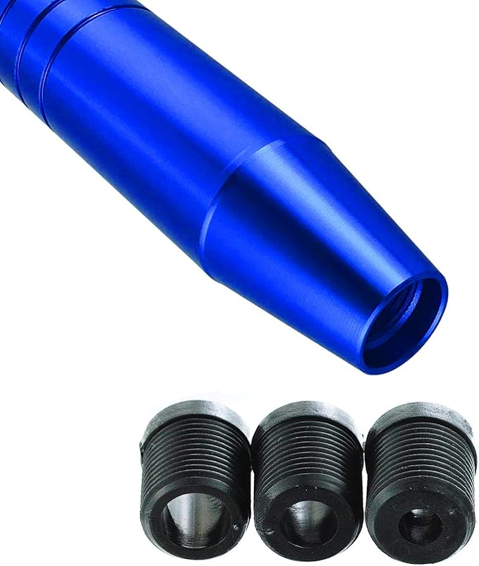 Abfer 5" Heavy Weighted Shifter Knob, Aluminum Alloy Car Gear Lever Stick Shift Handle Fit Most Automatic Manual Vehicle (Blue)