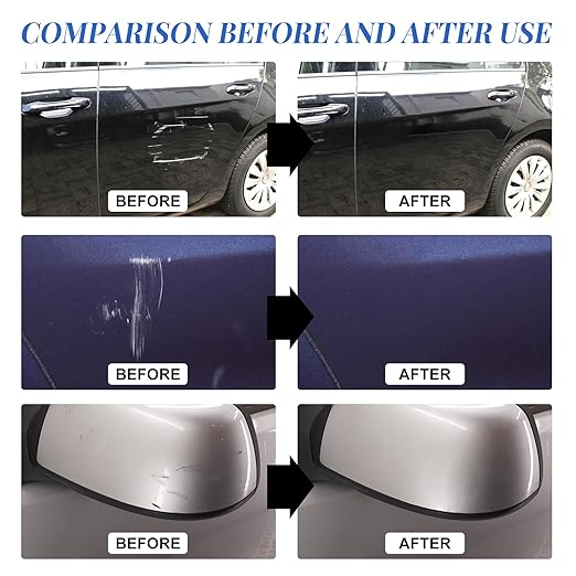 Car Scratch Remover Kit - Quick Scratch Repair Paste & Polish for Cars, Trucks & SUVs (120g) | Includes Applicator Sponge & Microfiber Cloths | Easy Paint Scratch Restoration